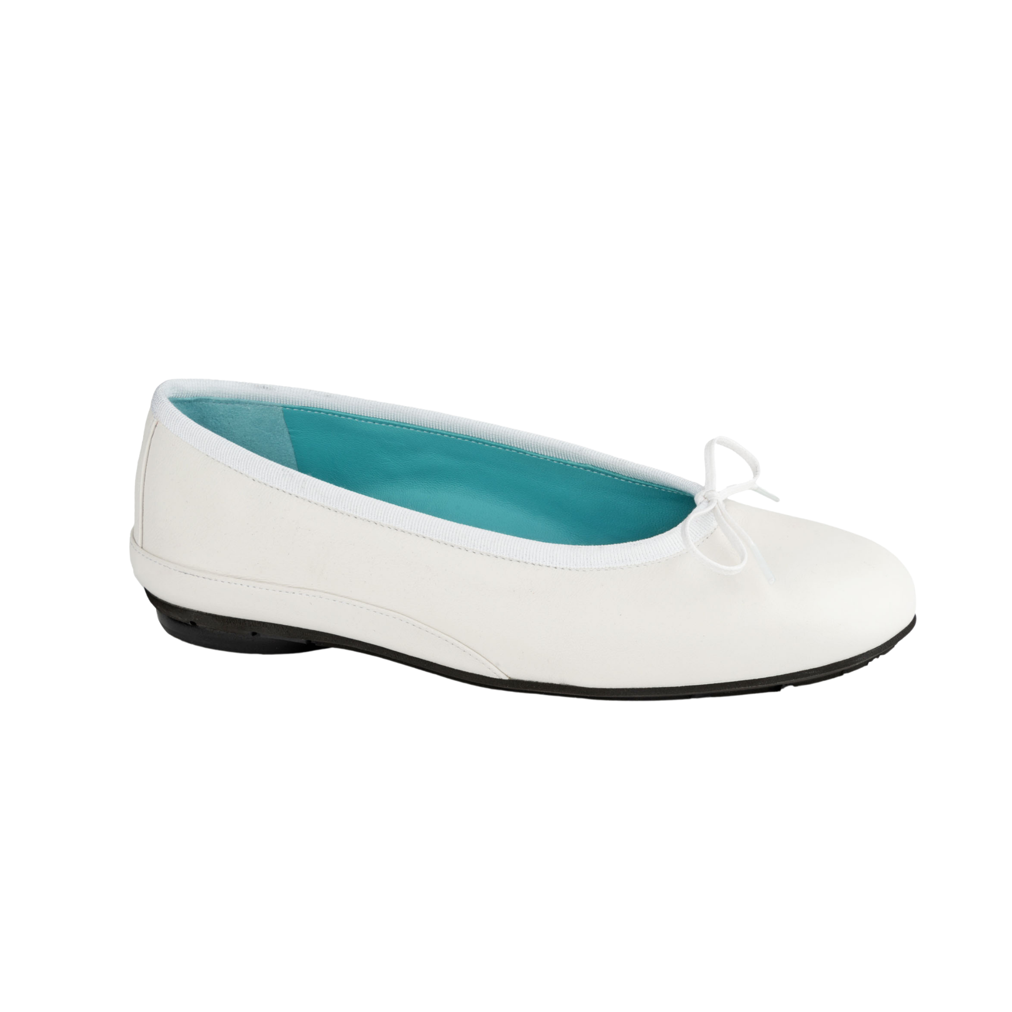 White ballet flat