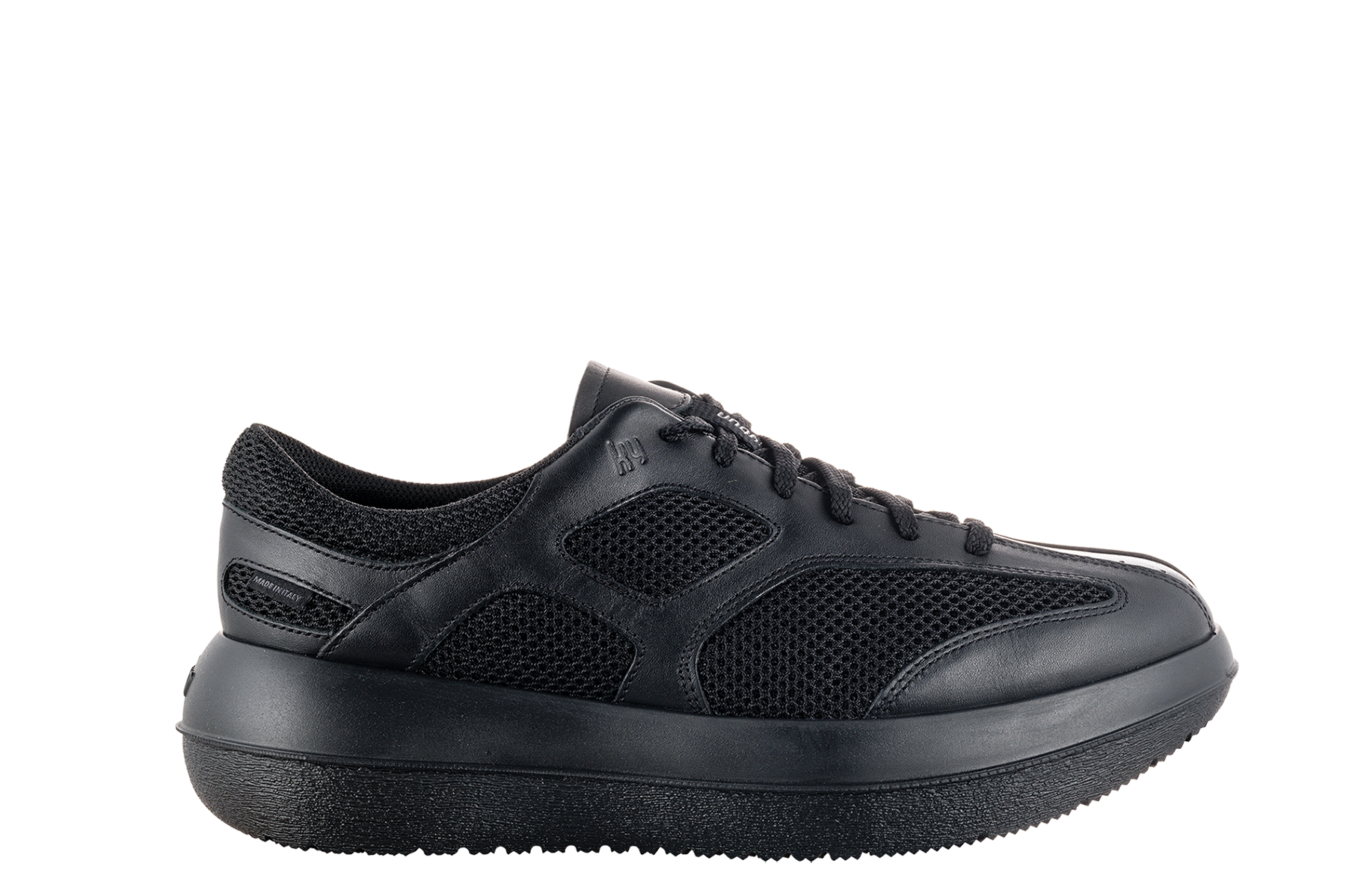 kybun Men's Silvaplana 20 Black Leather and Mesh Shoe