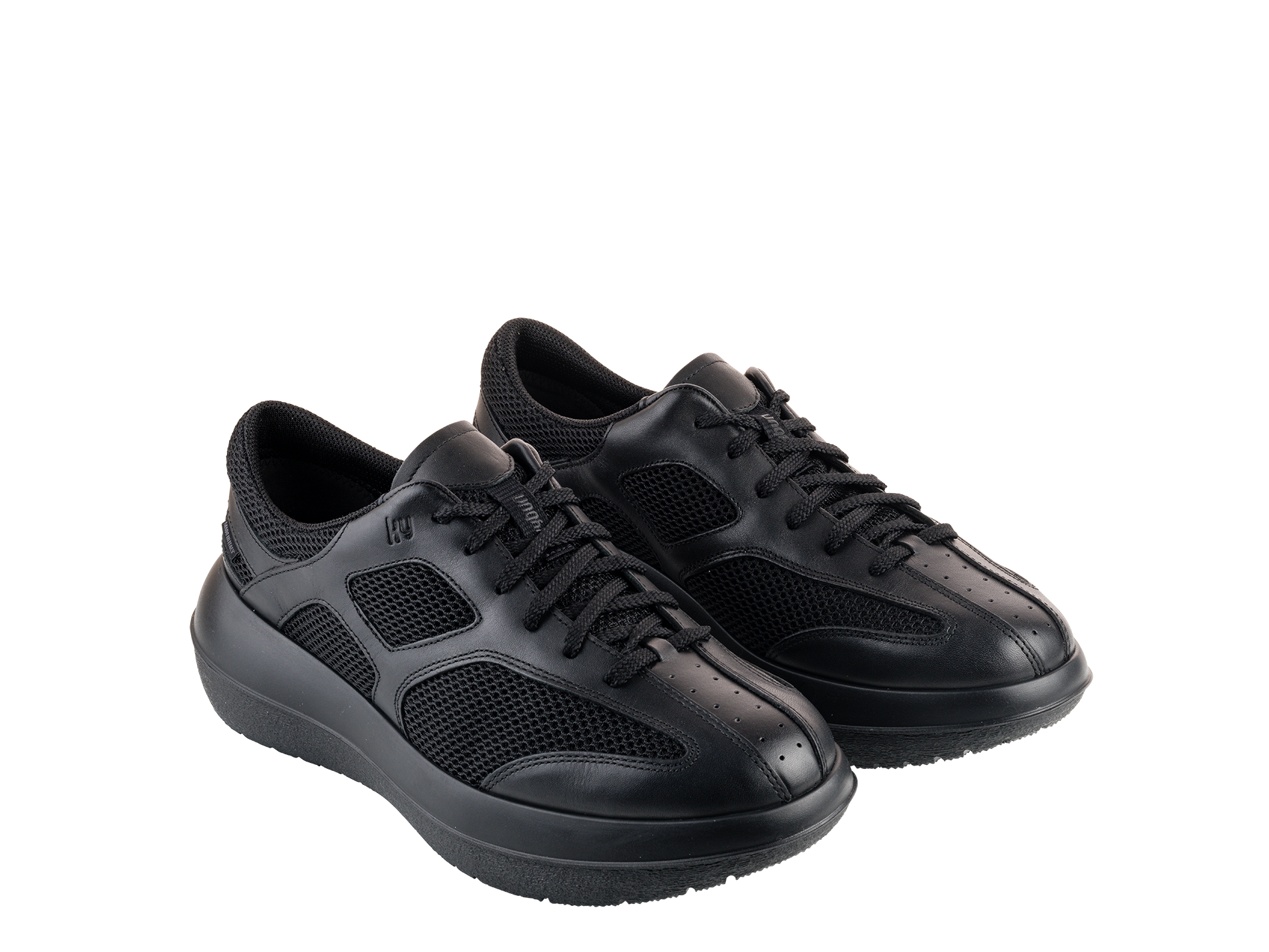 kybun Men's Silvaplana 20 Black Leather and Mesh Shoe