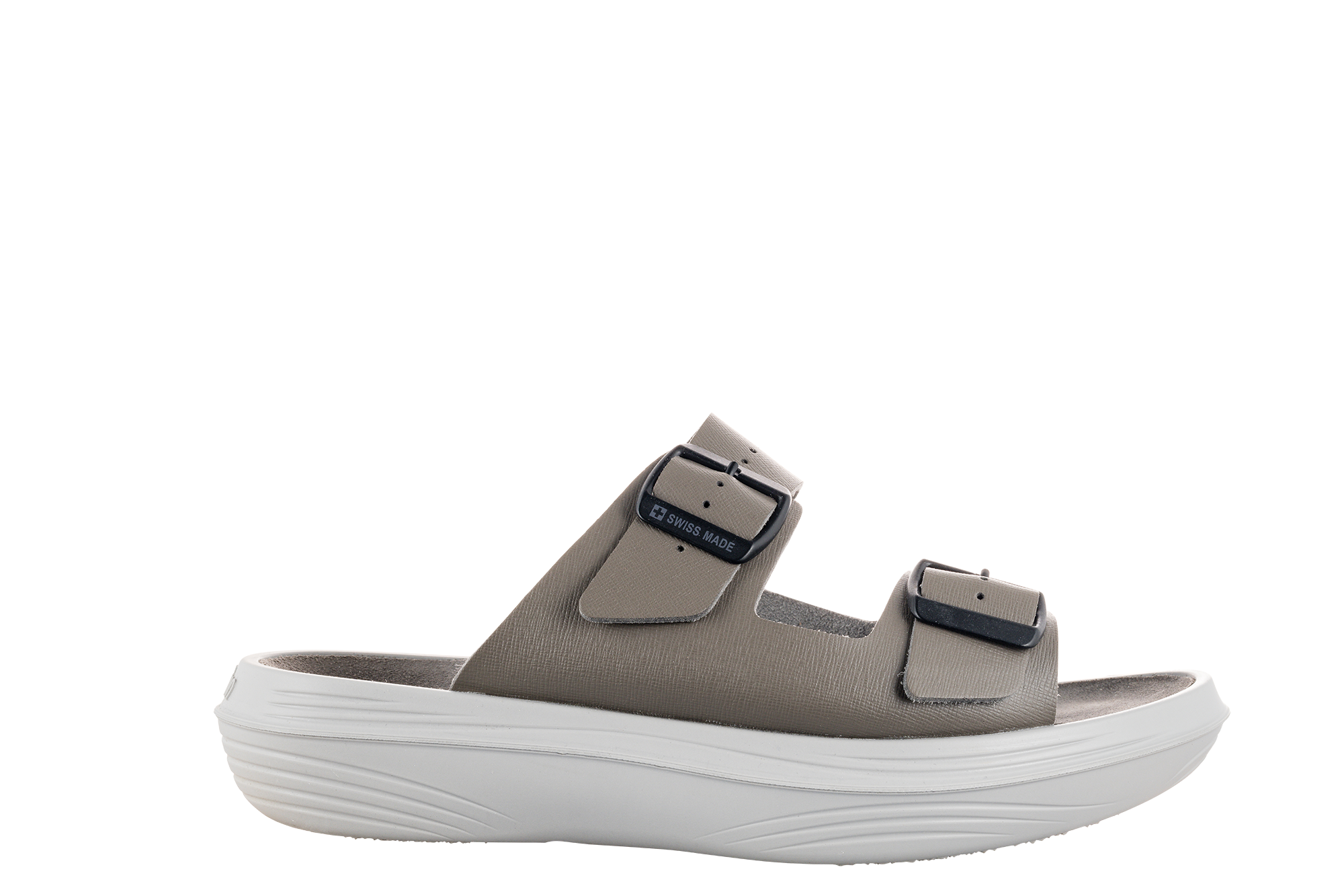 kybun Men's Uri Grey Leather Sandal