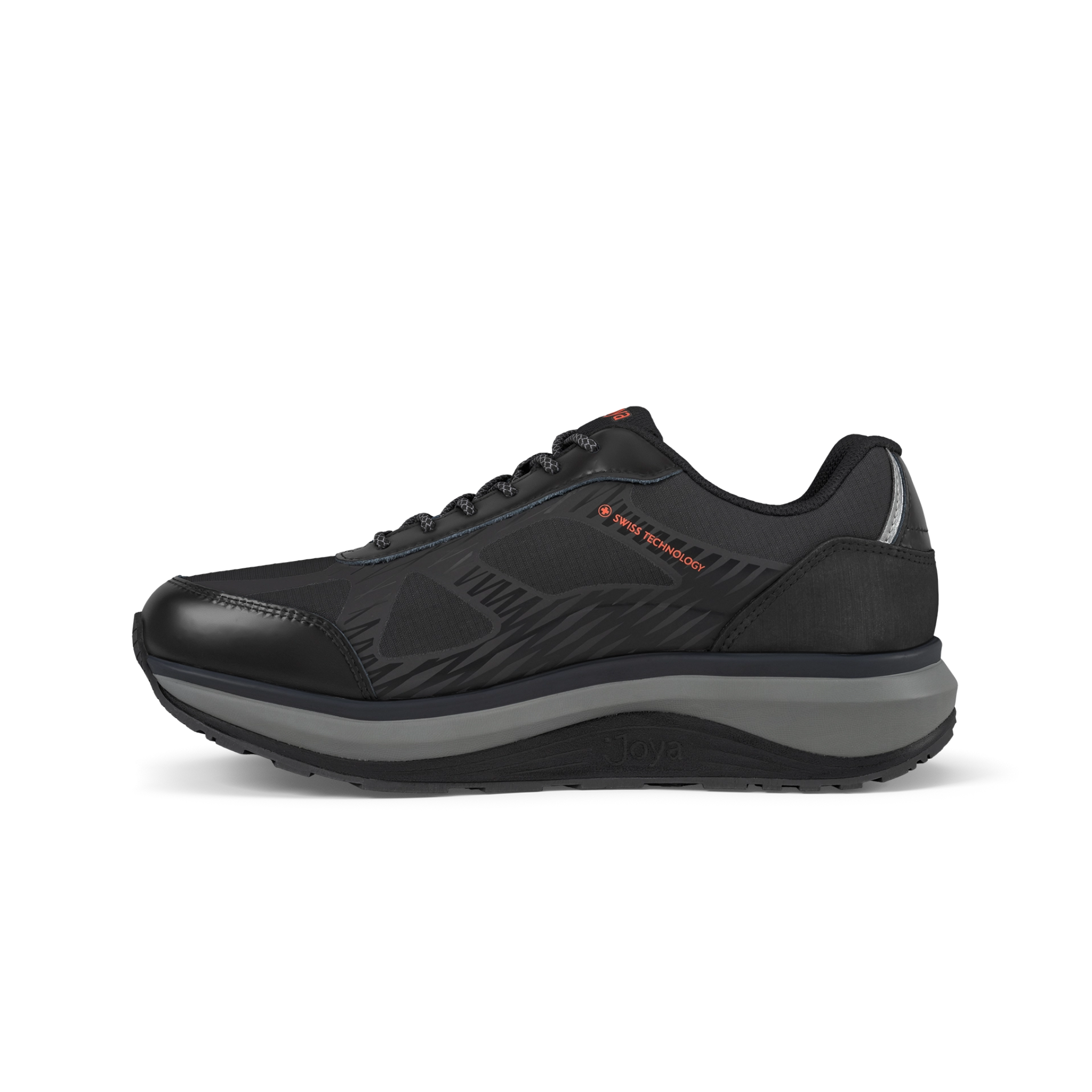 Joya Men's Cancun II STX Black Shoe side view on white background