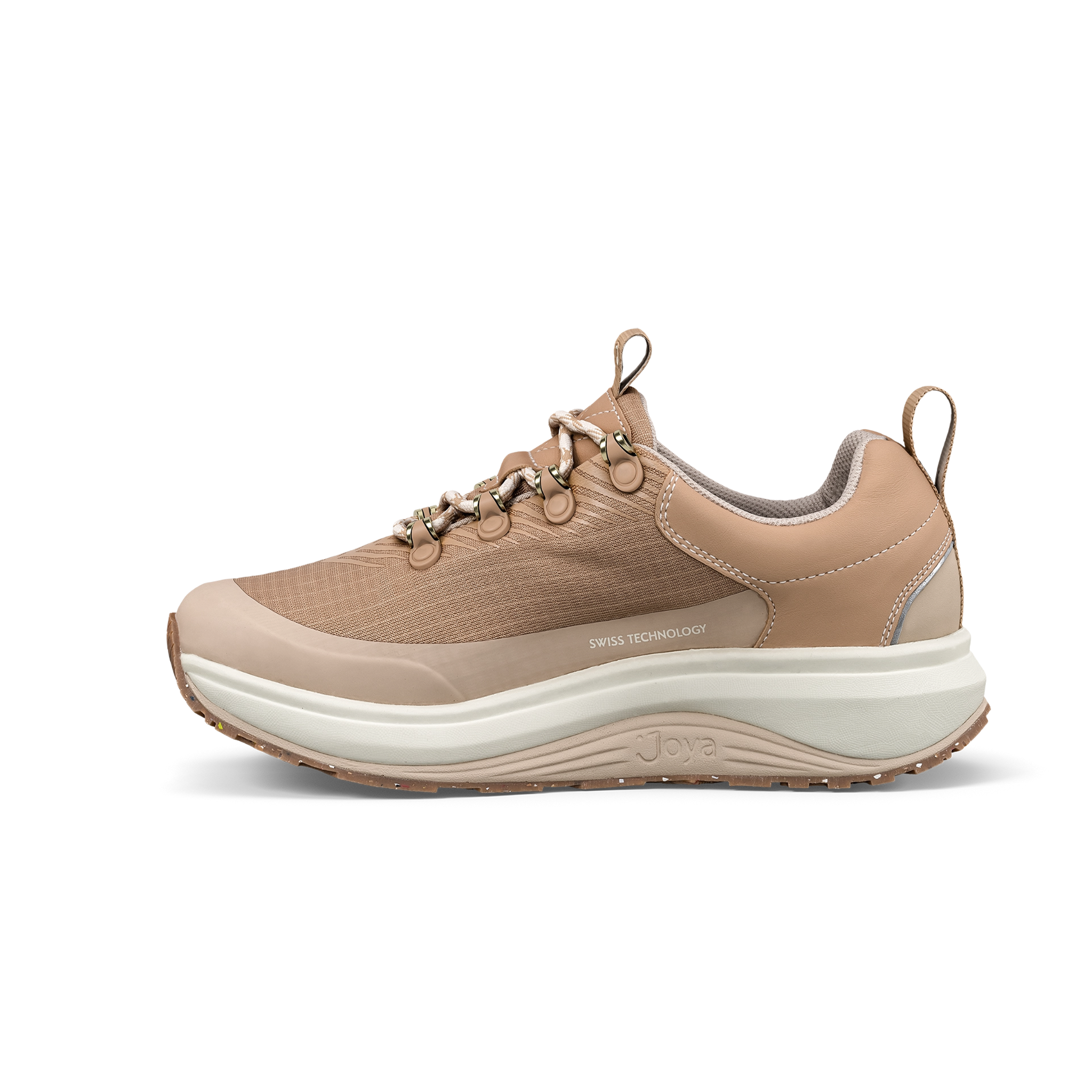 Joya Women's Maui STX Beige Sneaker on white background
