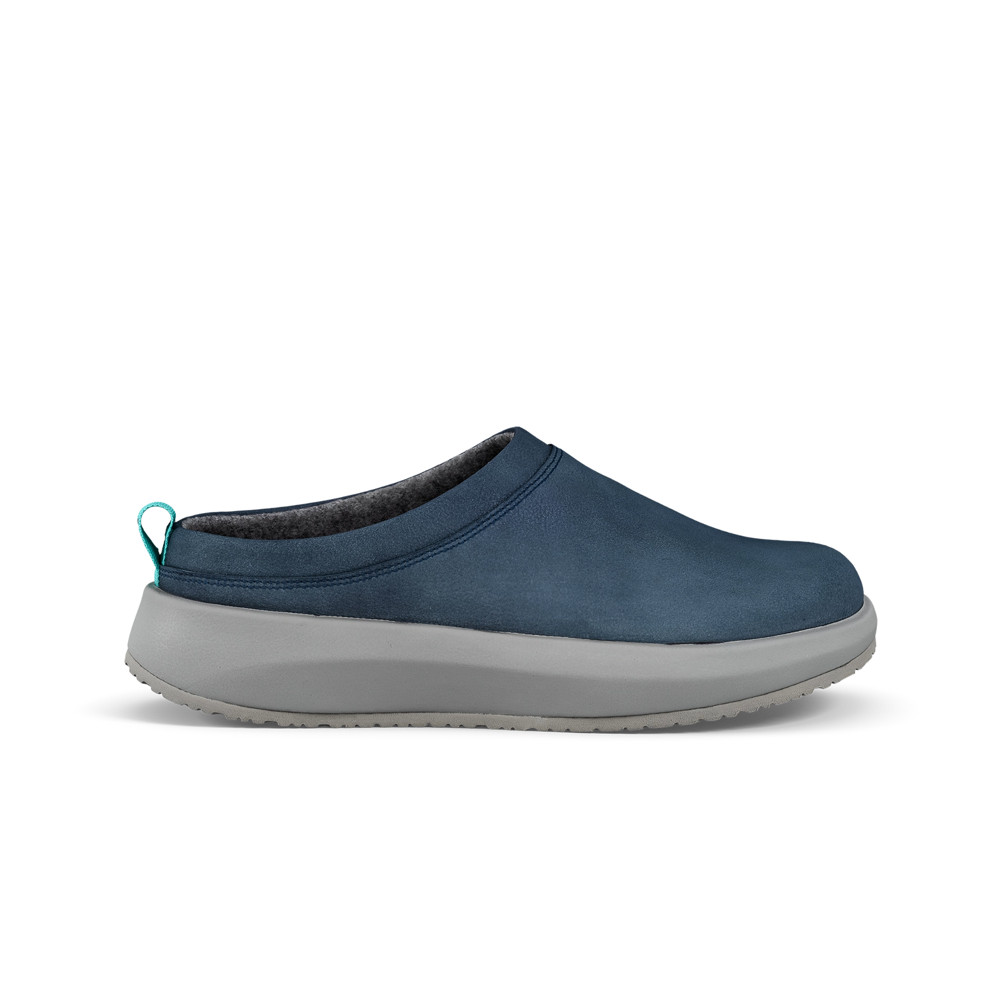 Joya Women's Riga Blue Clog Blue slip-on shoe with gray sole on a white background