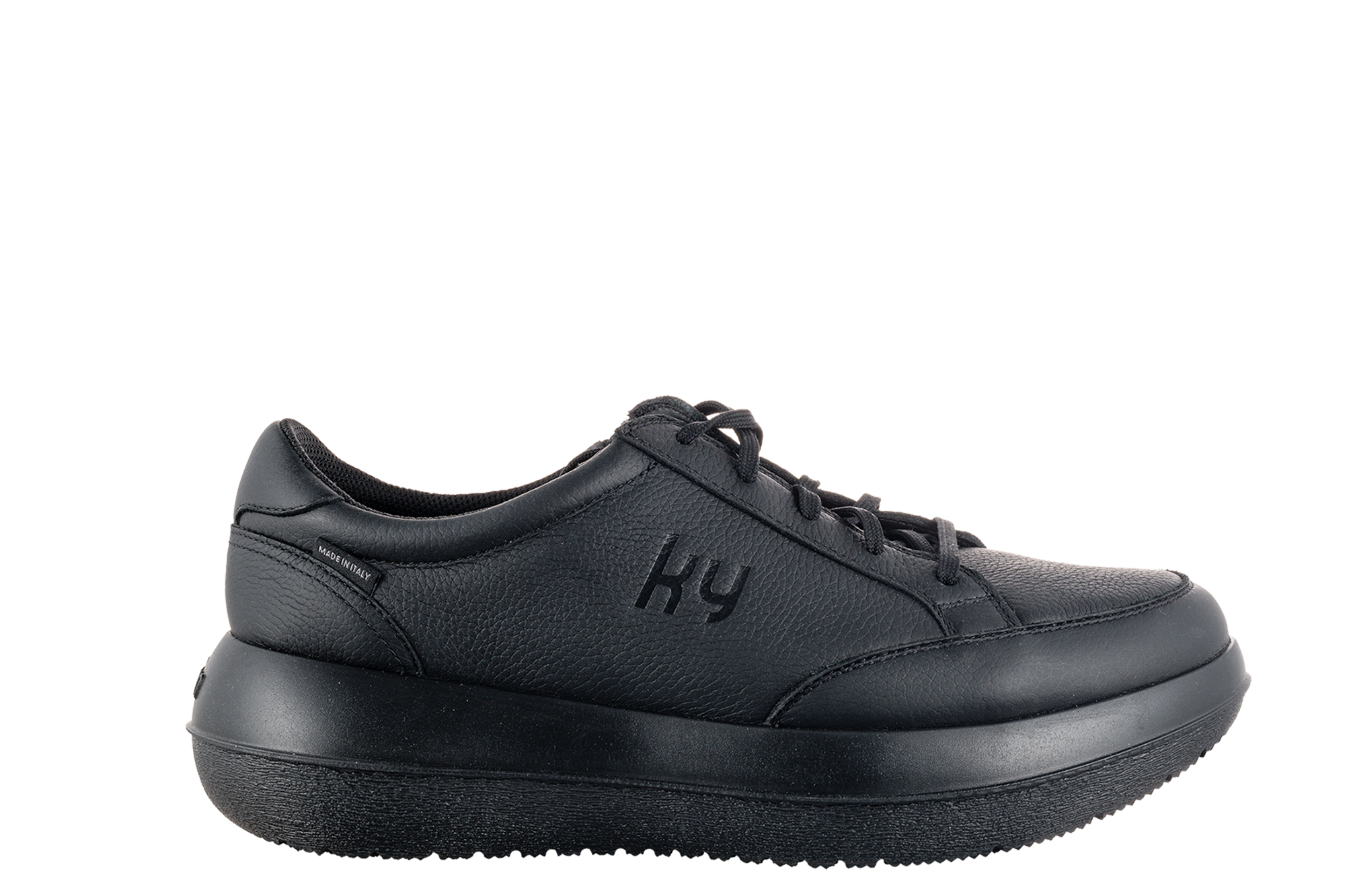 nahezugleich ナエツグロイヒ shoes zip black kybun Men's Zurich II Black Shoe