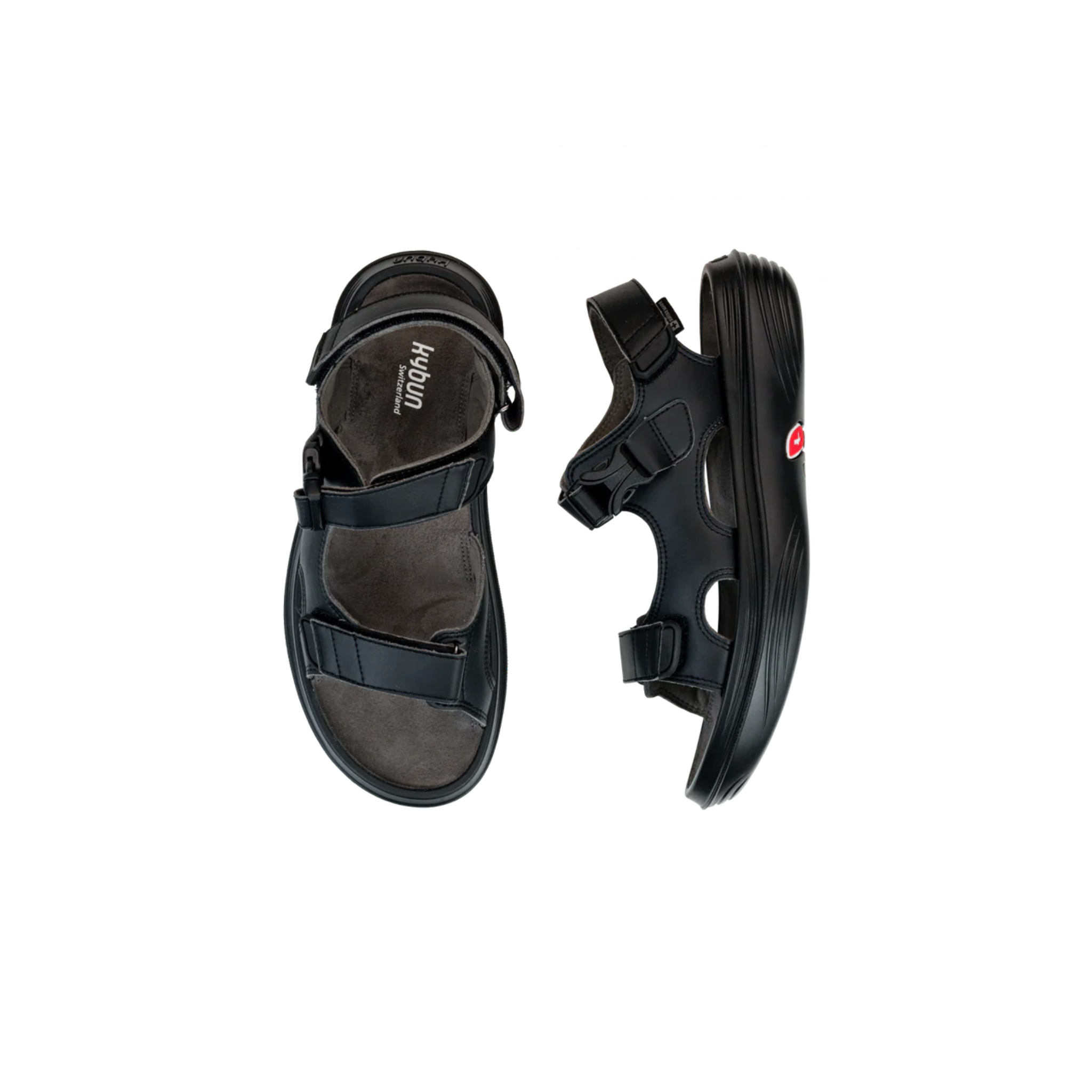 pair black sandals