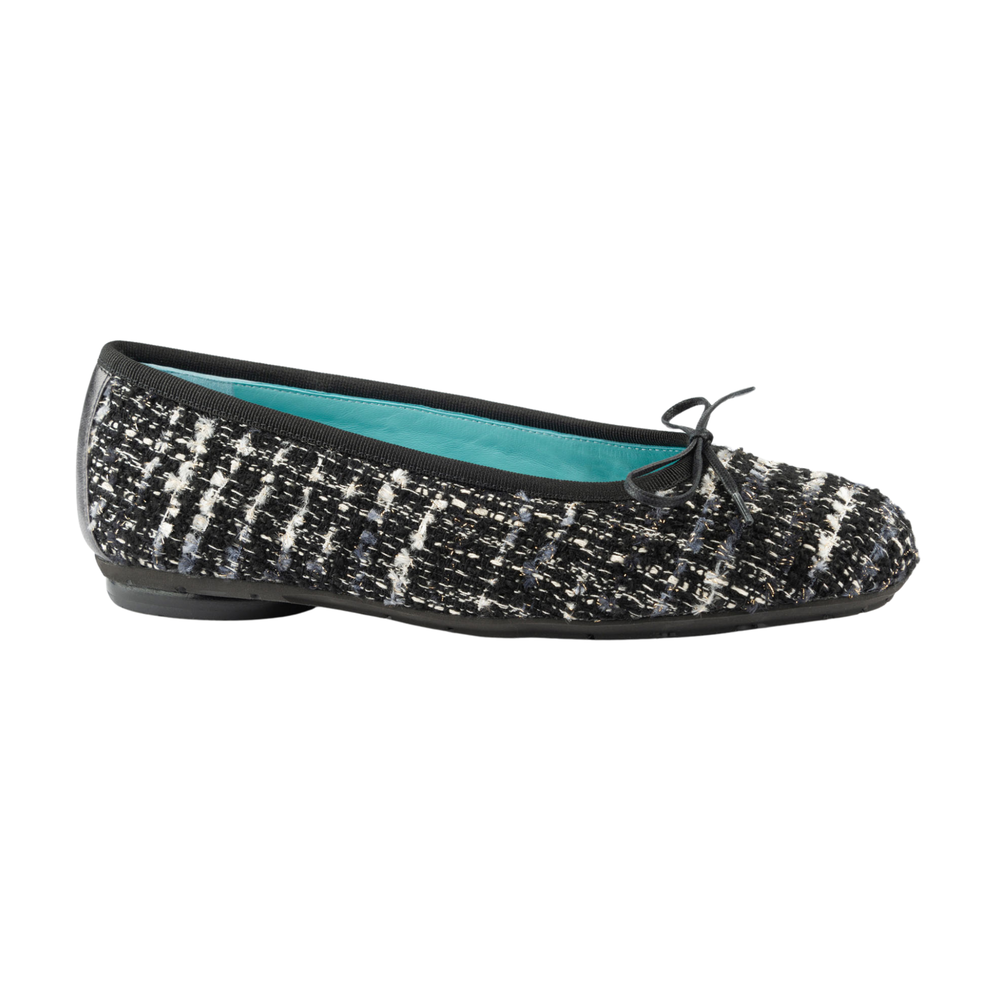 Thierry Rabotin Glenda Black Coco Tweed Ballet Flat