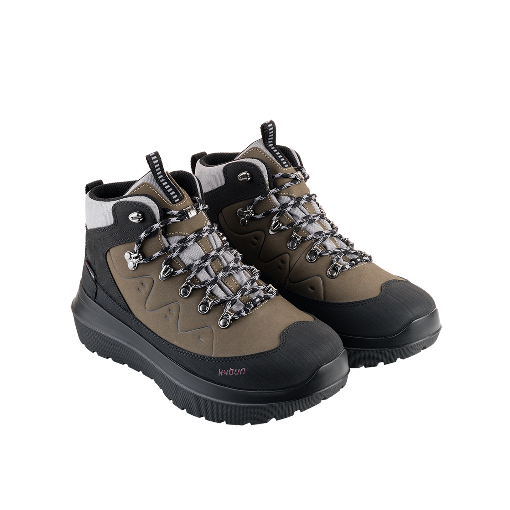 a pair of kybun Men's Santis Black Boots