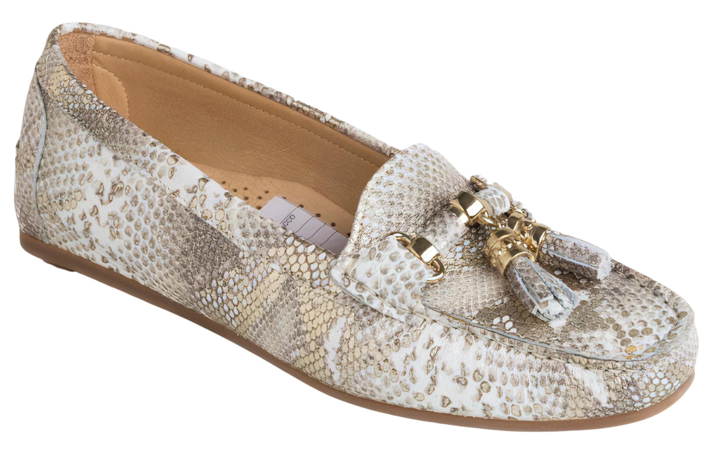 DI CHENZO Women's 1286 Iris Oro Leather Tassel Loafer