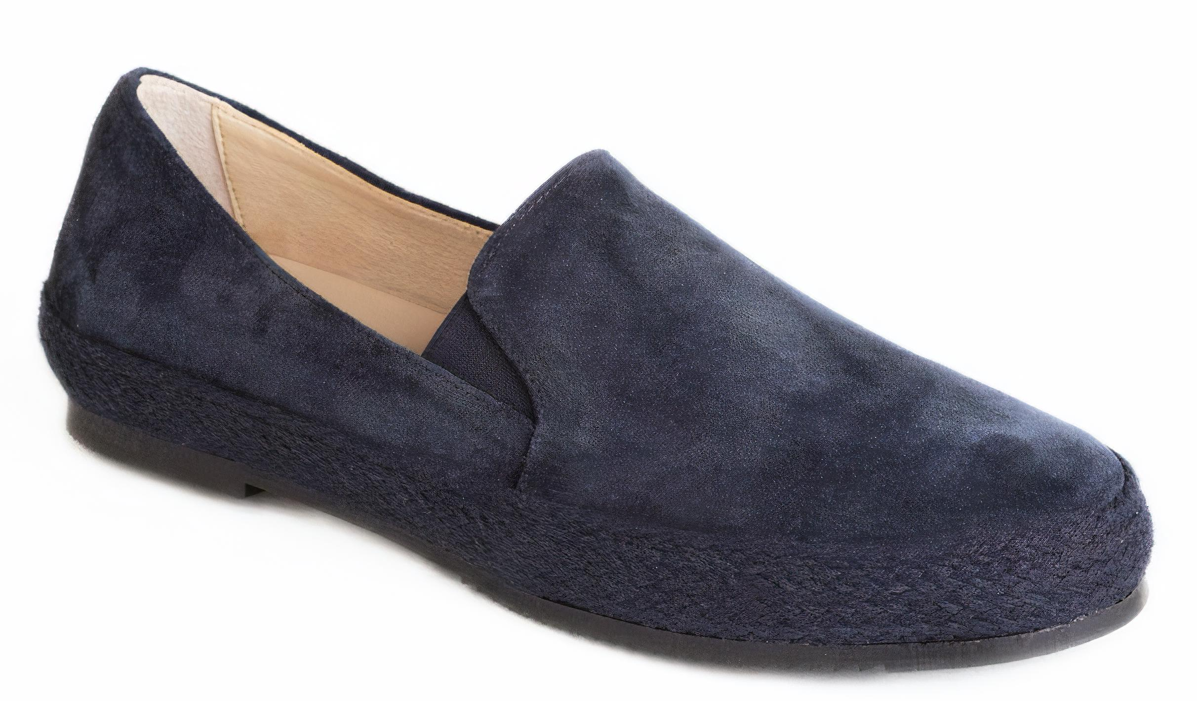 DI CHENZO Women's Mira-389 Blue Suede Leather Shoe