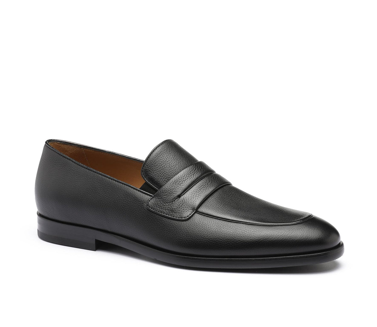 Donatello Men Anson Black Leather Loafer display picture 1