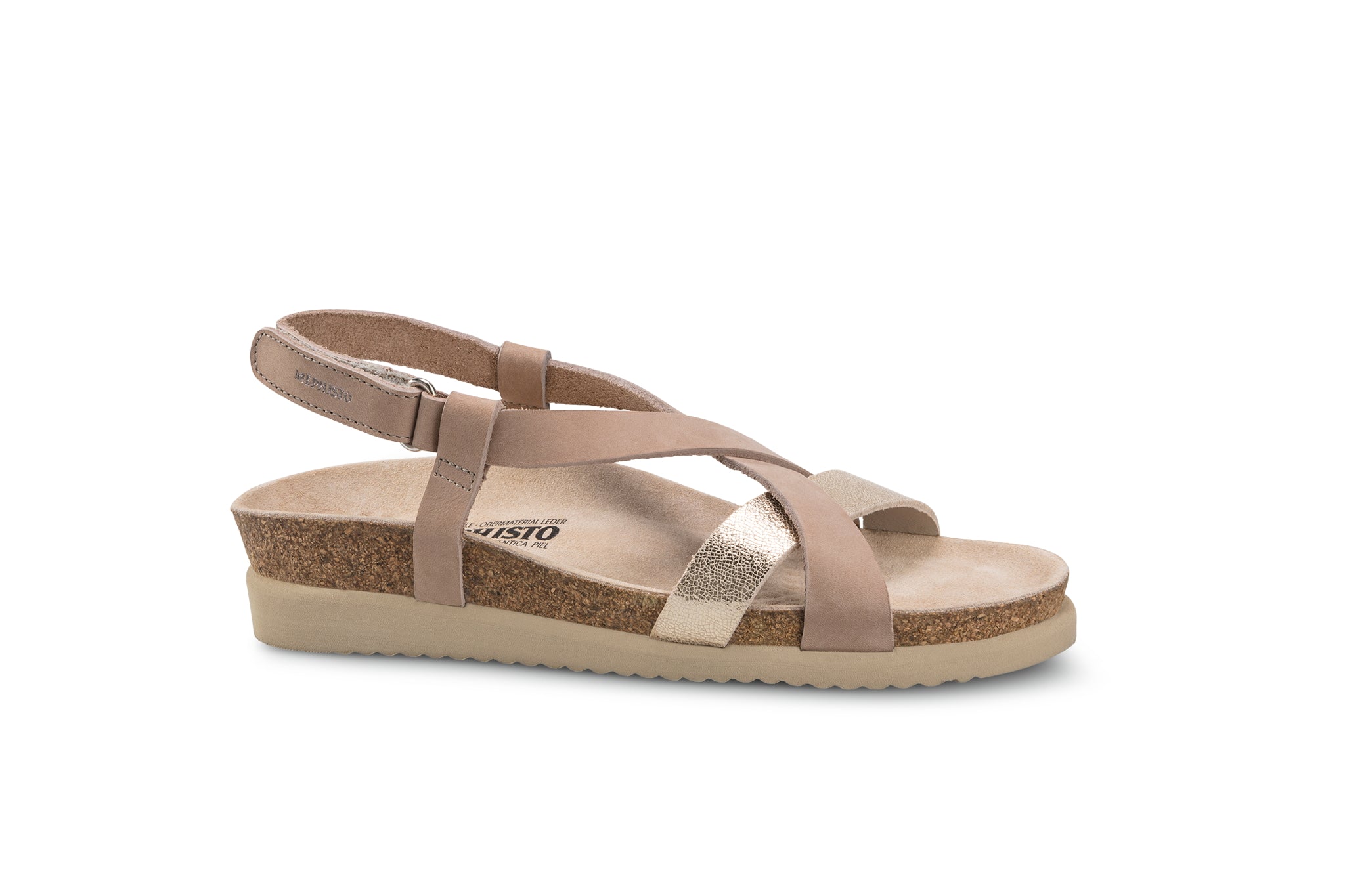 Mephisto Women's Haneta Light Taupe Leather Sandal