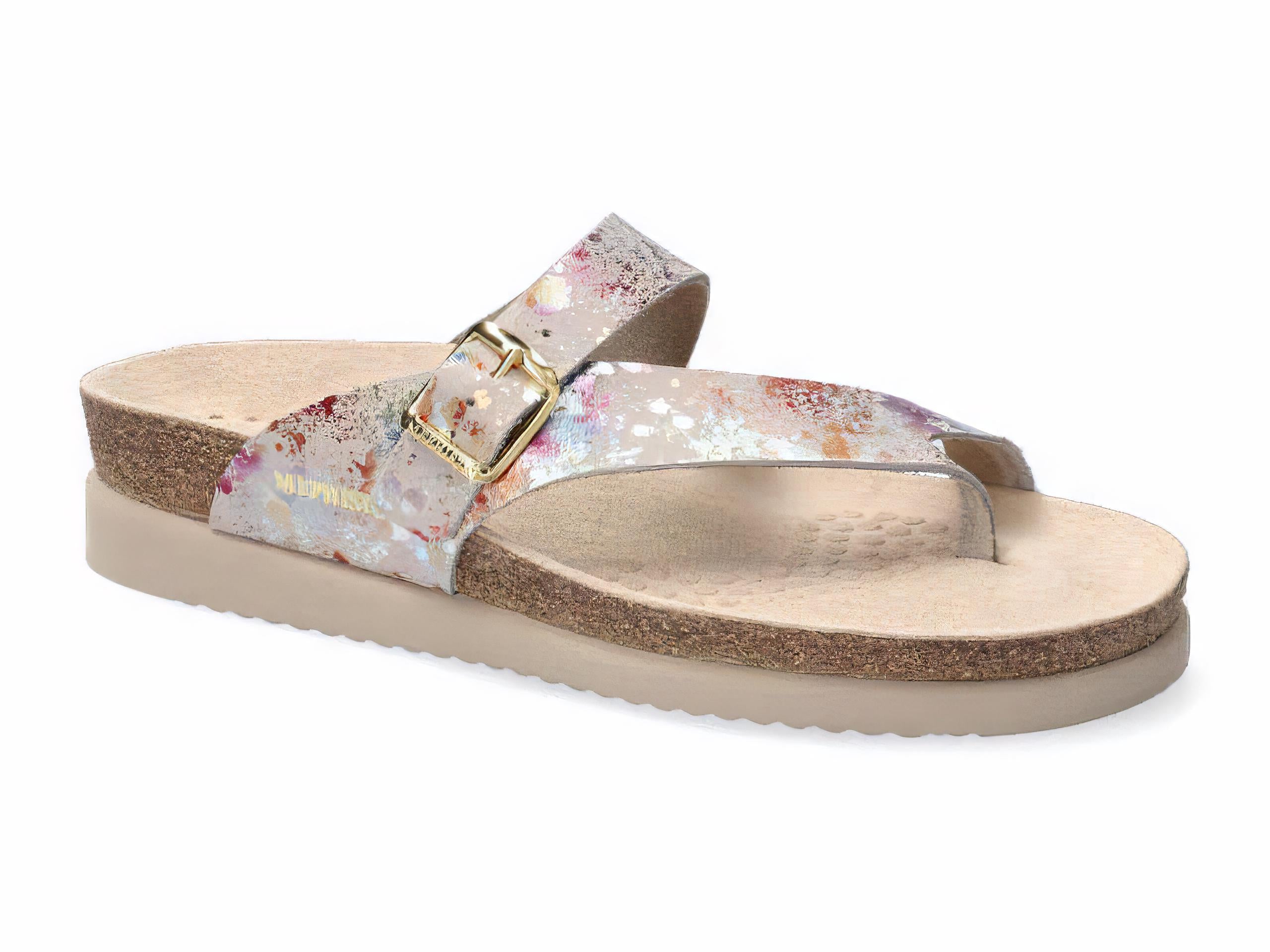 Mephisto Women's Helen Fog Paint Metallic Leather Sandal