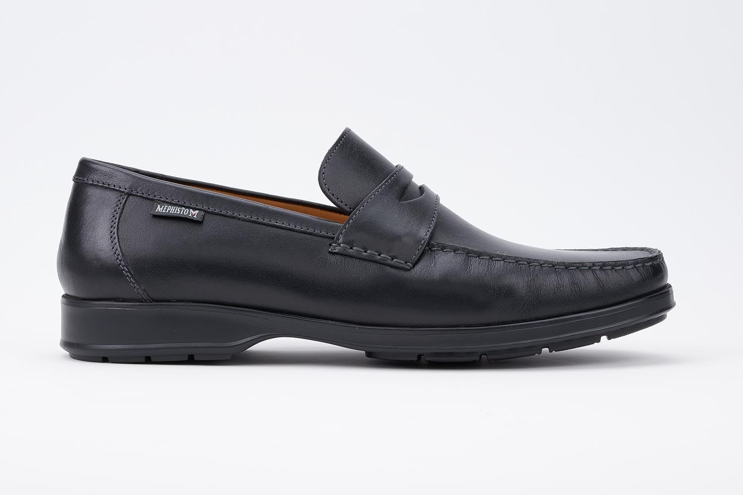 Mephisto Men's Howard Black Smooth Leather Loafer