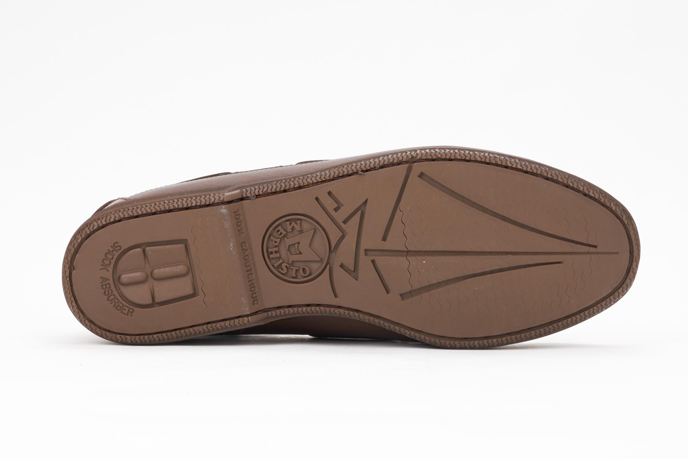 Mephisto Men's Hurrikan Dark Brown Leather Boat Shoe