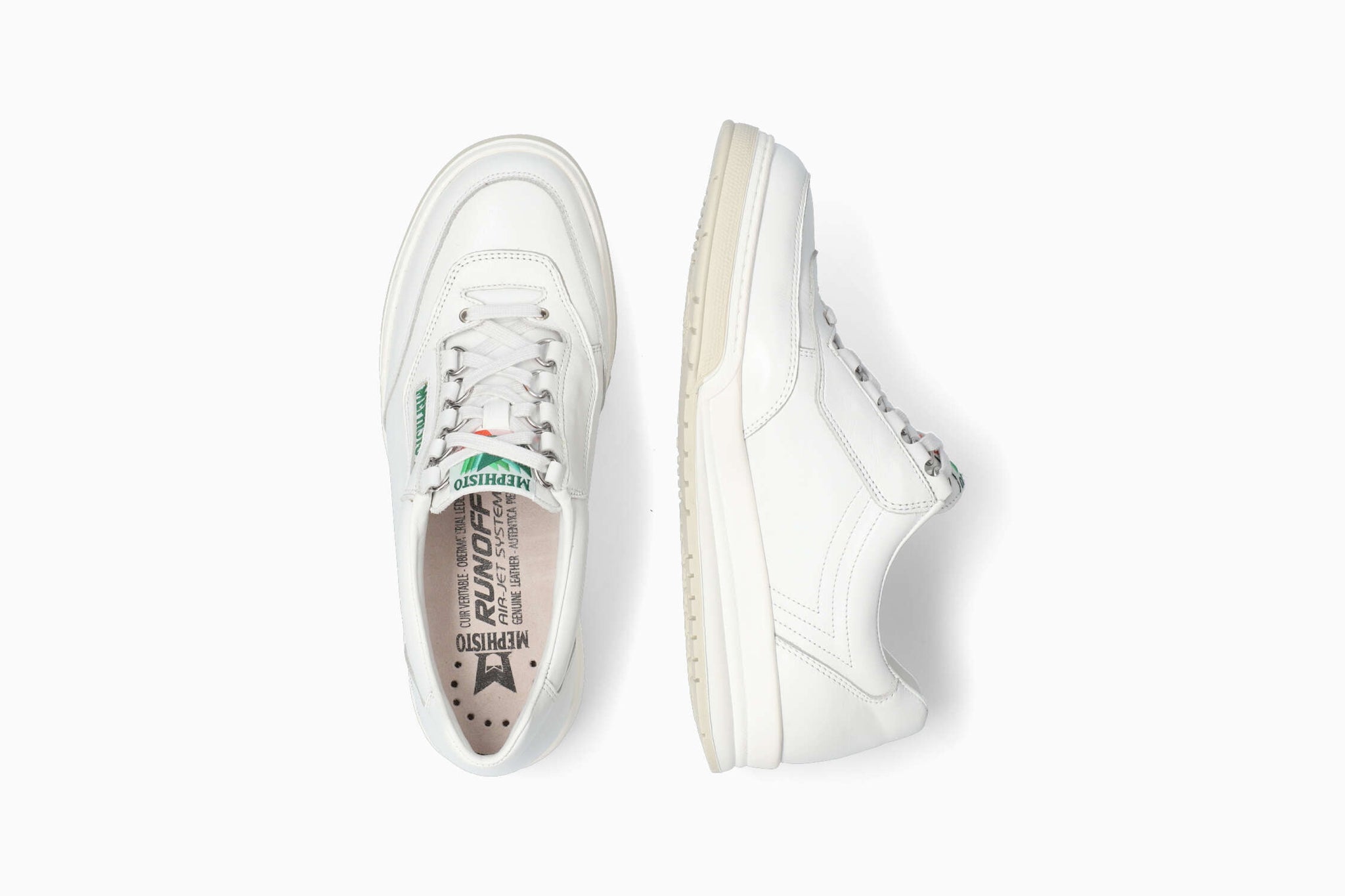 Mephisto Men's Match White Leather Shoe