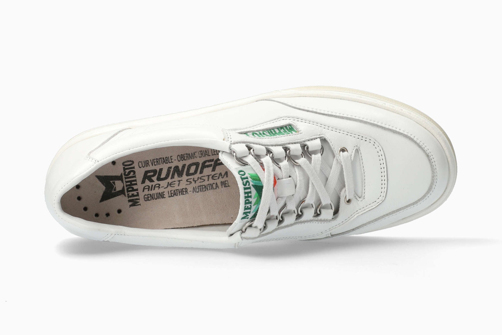 Mephisto Men's Match White Leather Shoe