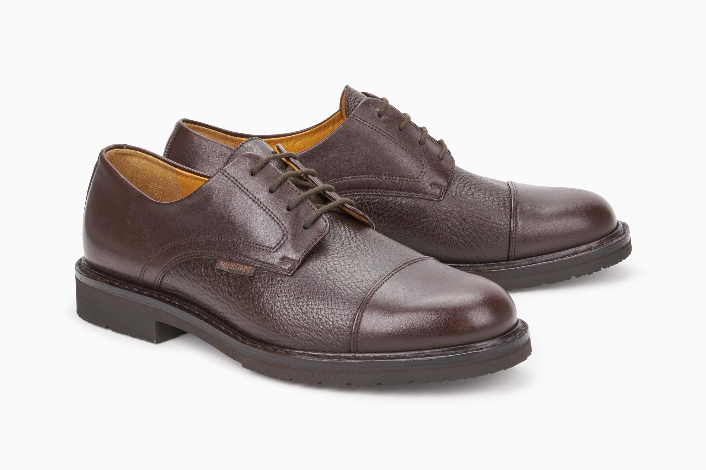 Mephisto Men's Melchior Dark Brown Leather Dress Shoe