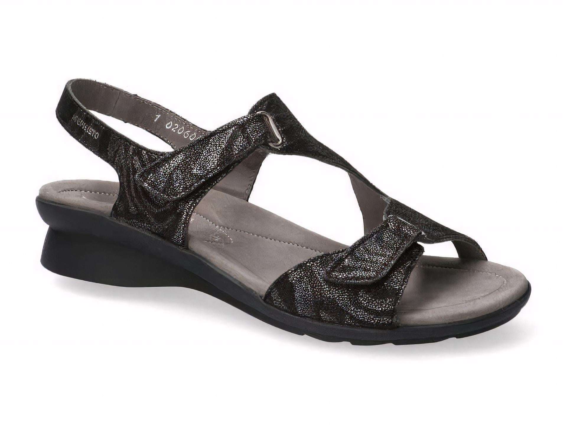 Mephisto Women's Paris Black Africa Leather Sandal