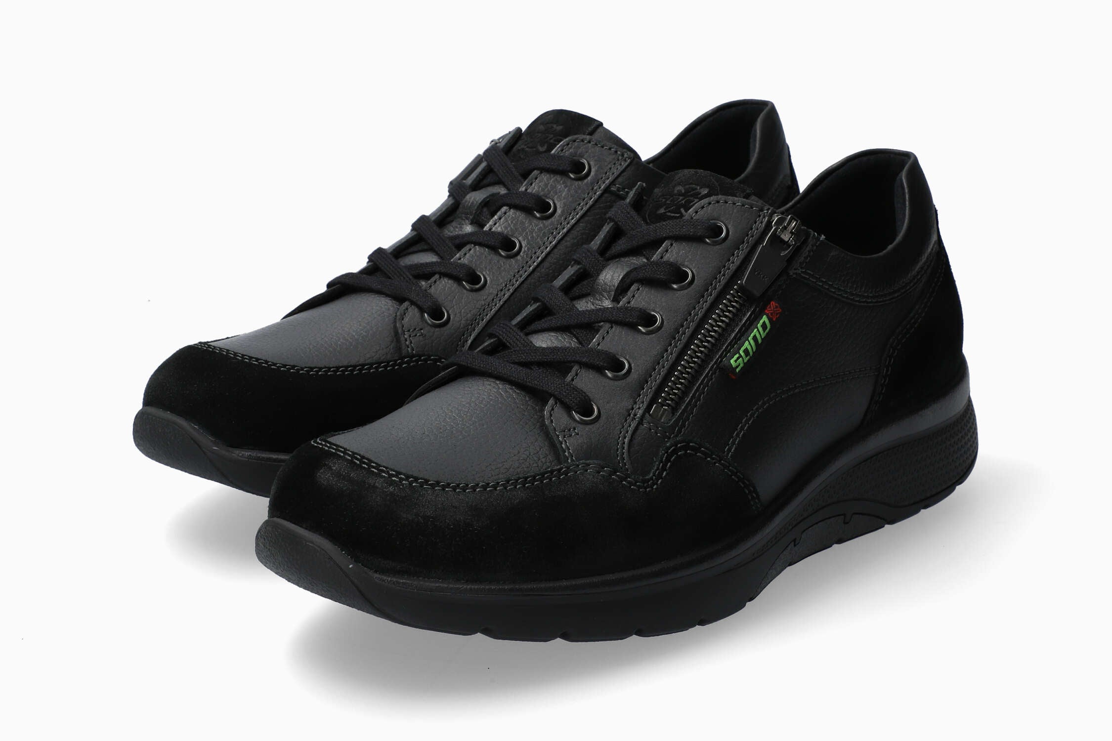 Mephisto Sano Men's Alek Black Leather and Suede Shoe