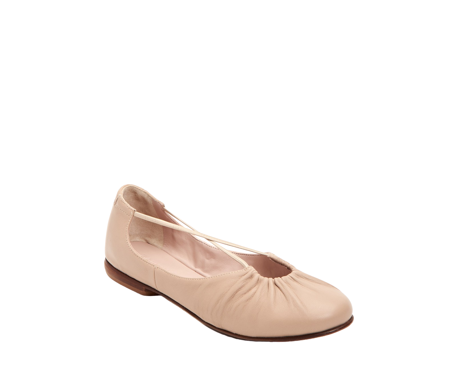 Taryn Rose Women's Alessandra Nude Nappa Ballet Flat