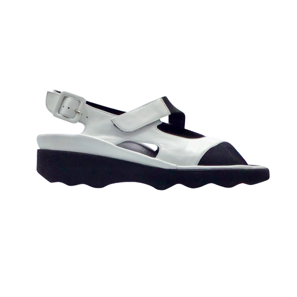 Shop Thierry Rabotin Wilton Sandal in Black Leather Neoprene