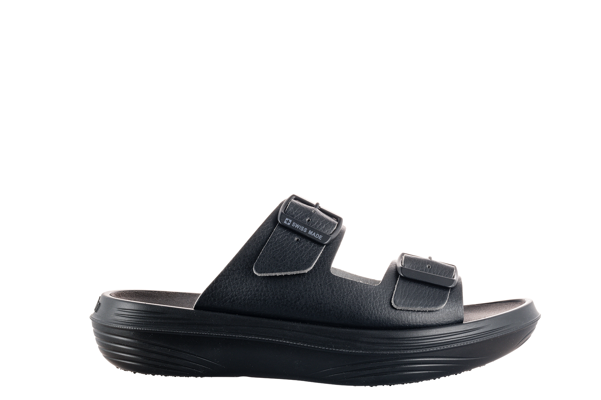 kybun Men's Uri Black Leather Sandal