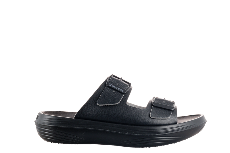 kybun Men's Uri Black Leather Sandal