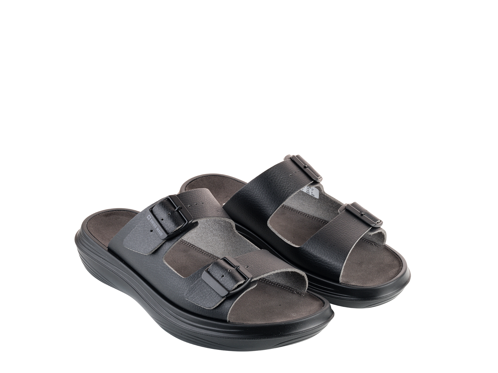 kybun Men's Uri Black Leather Sandal