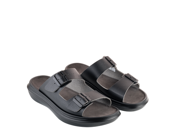 kybun Men's Uri Black Leather Sandal