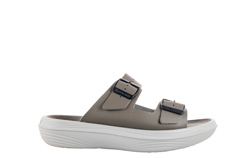 kybun Men's Uri Grey Leather Sandal