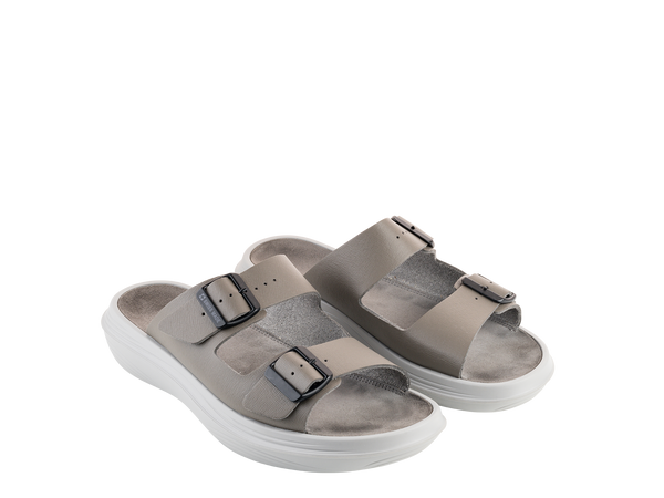 kybun Men's Uri Grey Leather Sandal