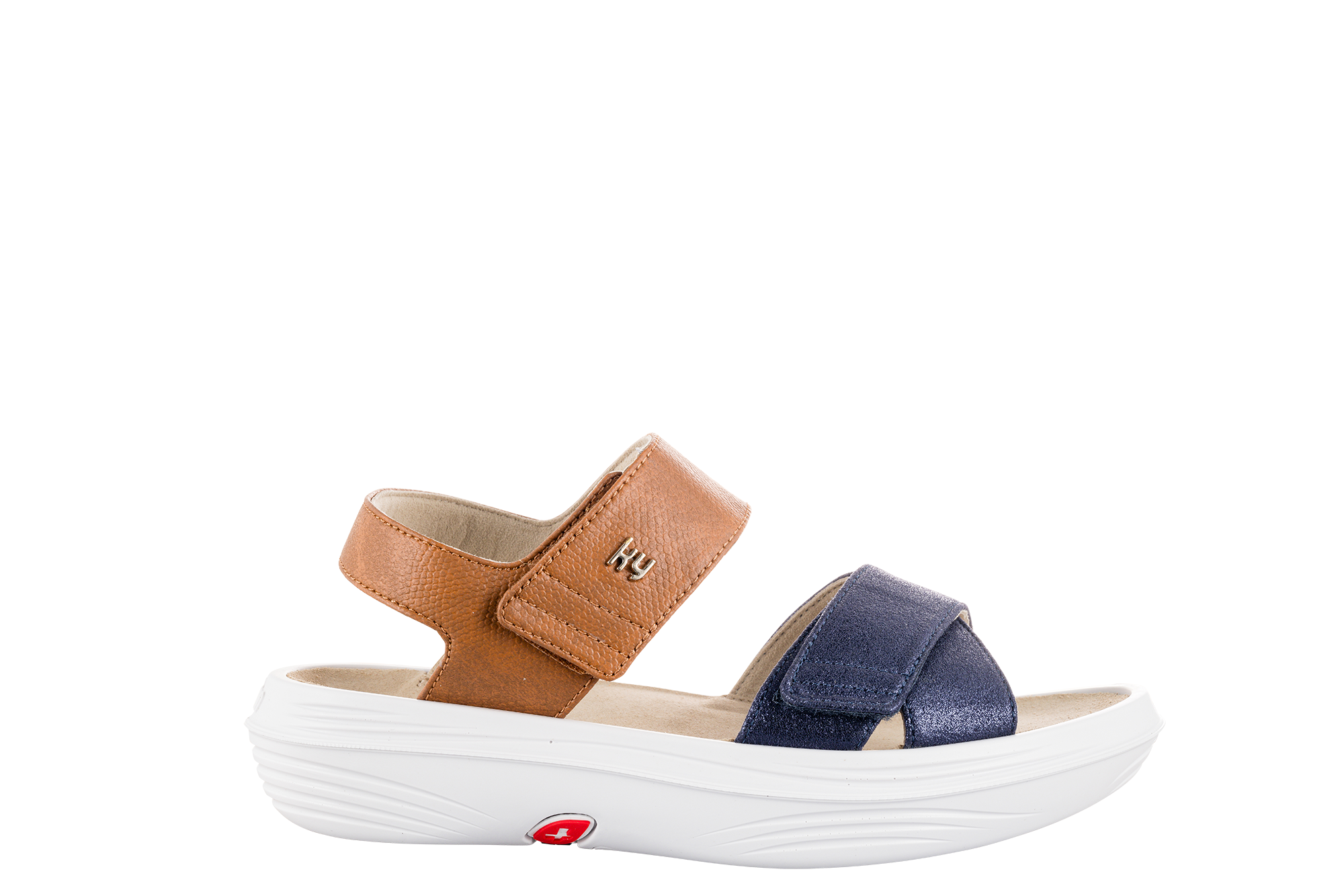 kybun Women's Melano Blue-Brown Sandal