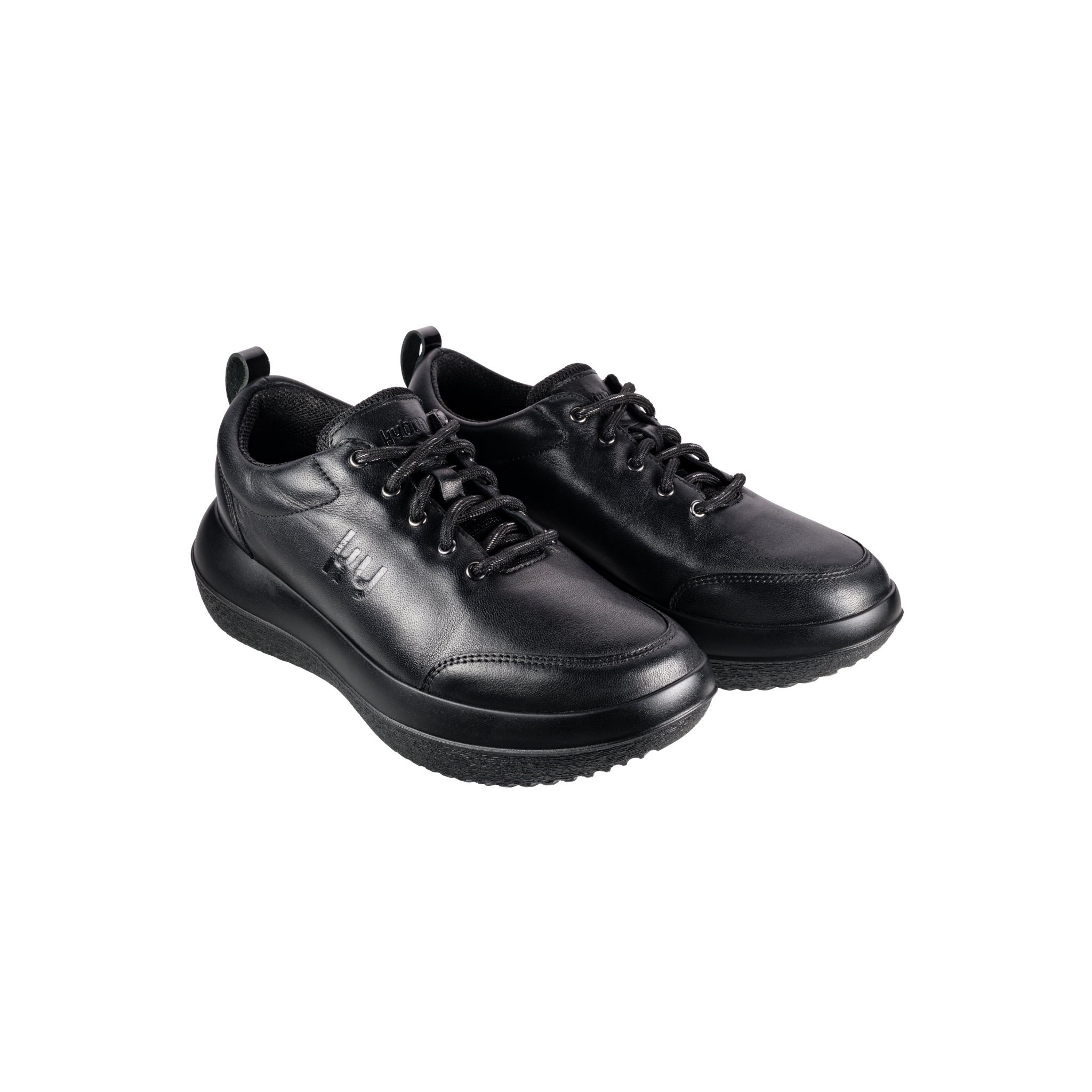 Kybun Women's Bauma CL Black Shoe pair on white background