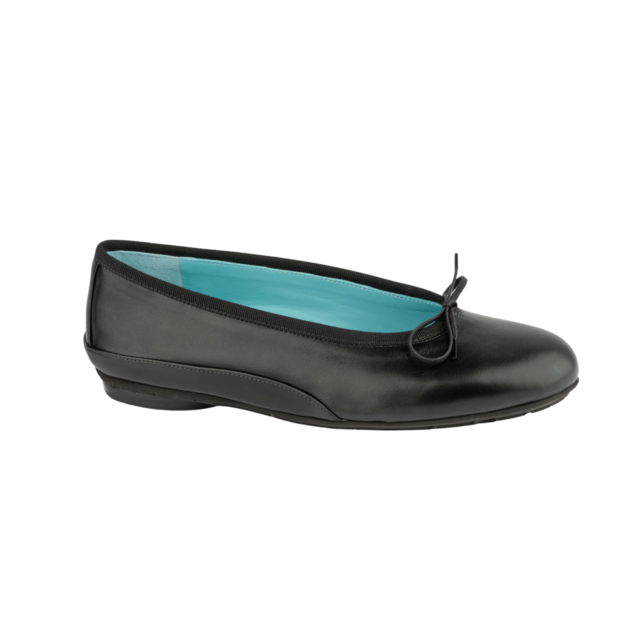 black ballet flat shoe