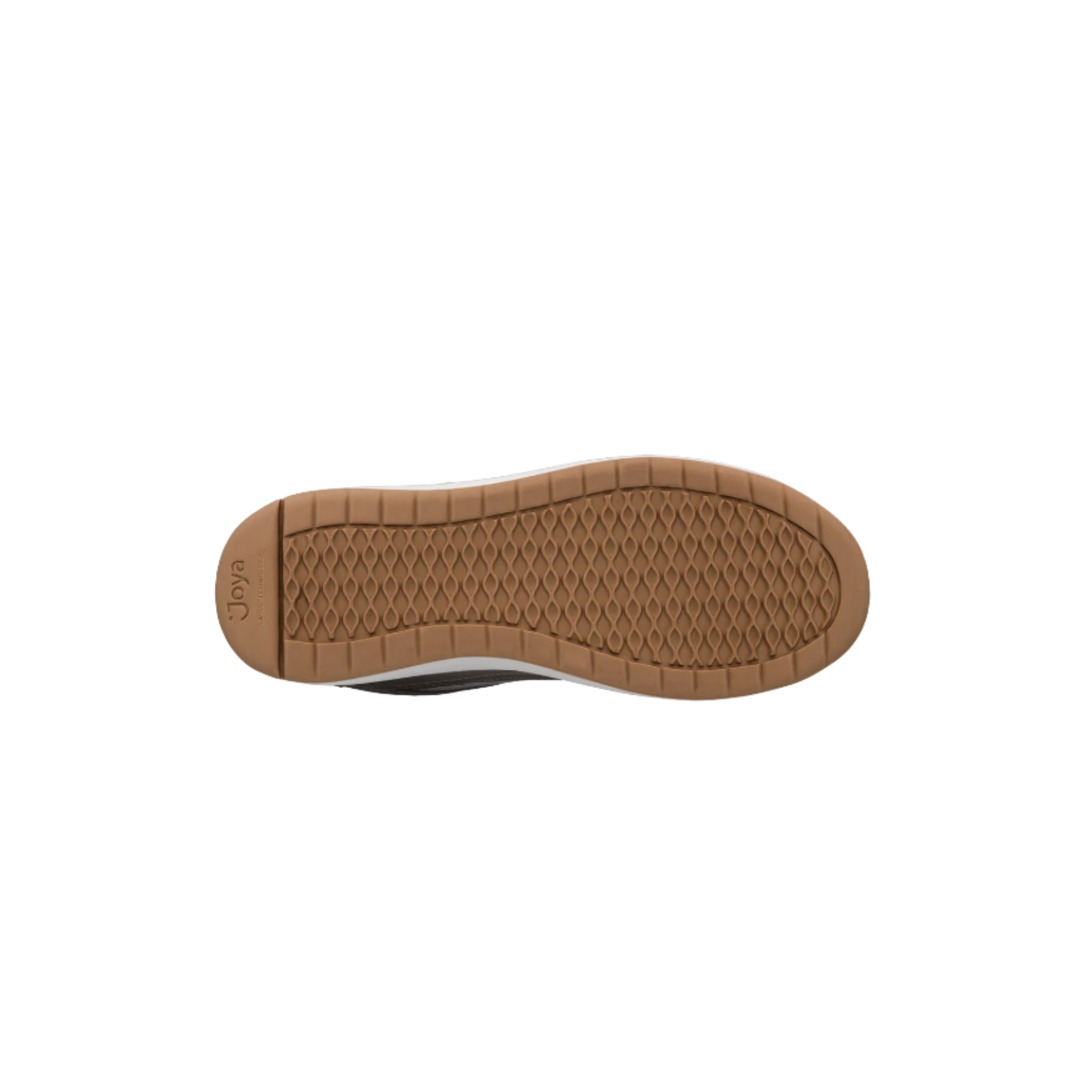 Brown sole of a shoe on a white background