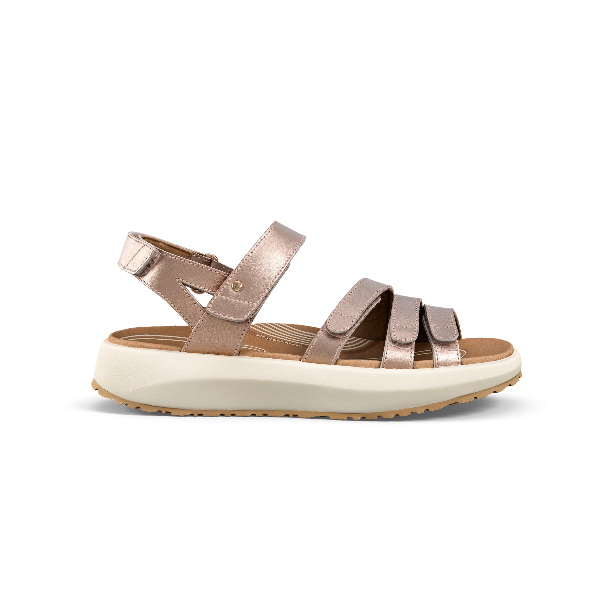 Joya Women's Merida Pink Sandal on white background