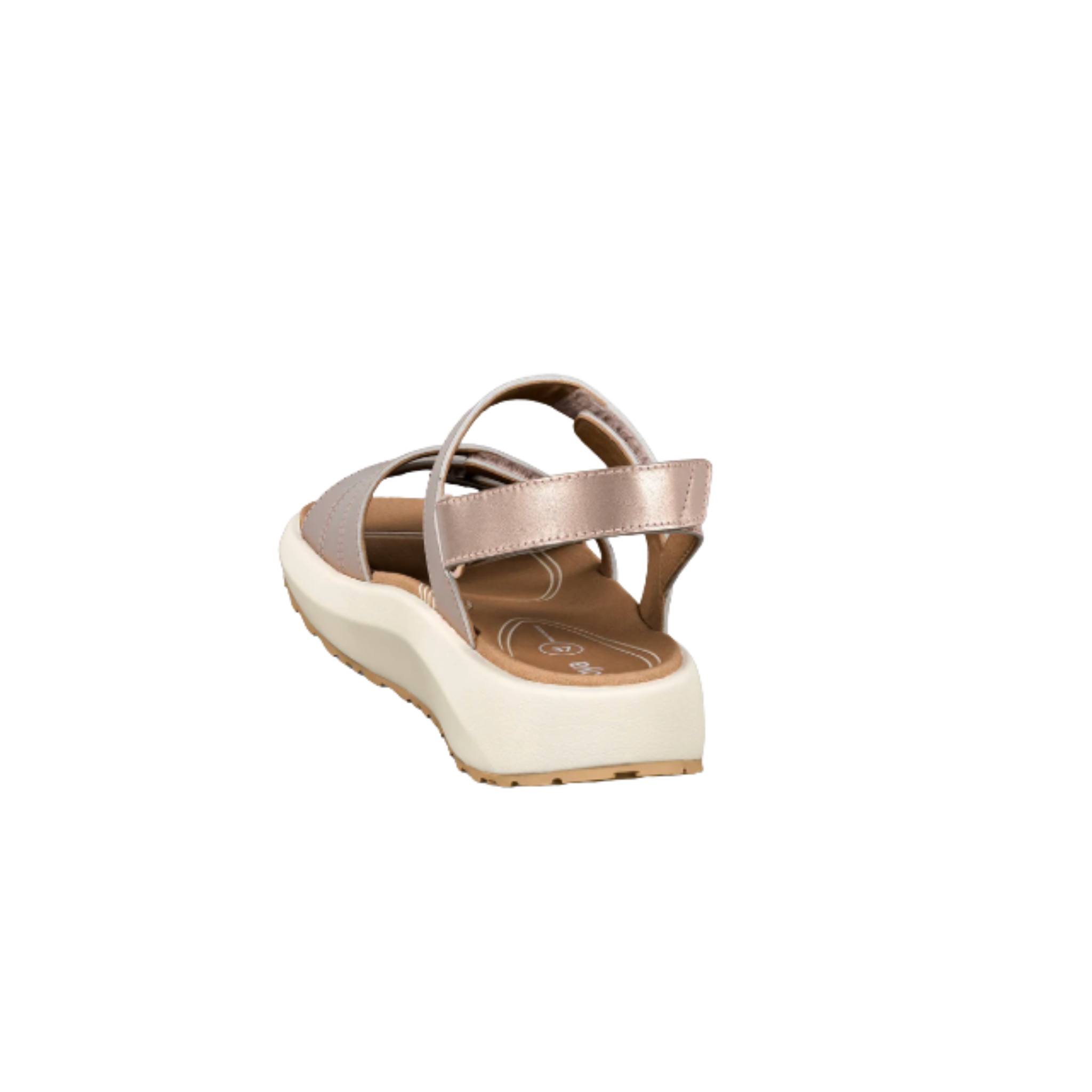 back view of Joya Women's Merida Pink Sandal on white background