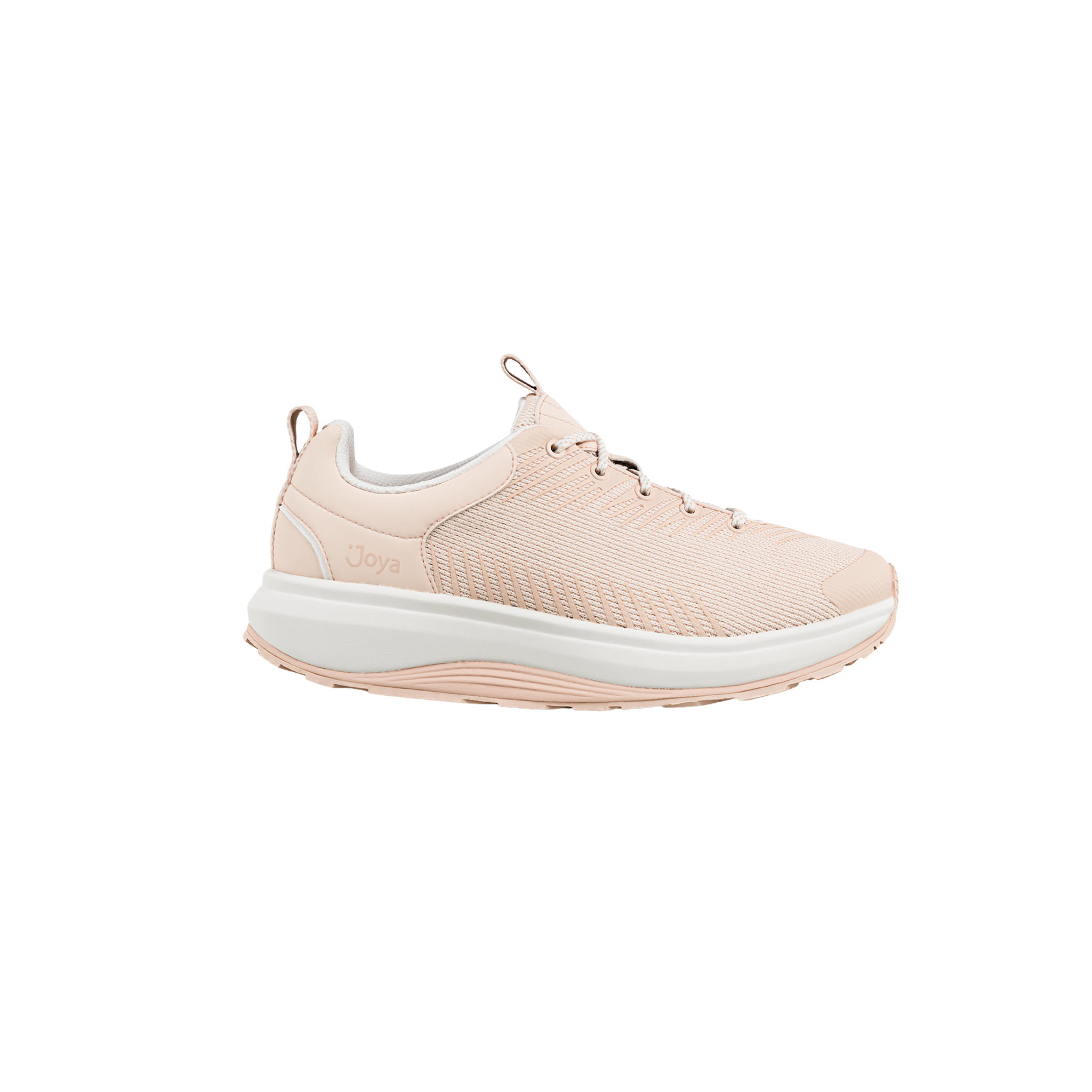 A light pink mesh athletic sneaker with a thick white midsole and a small 'Joya' logo on the side, shown against a plain white background.