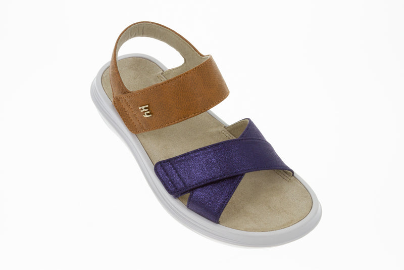 kybun Women's Melano Blue-Brown Sandal