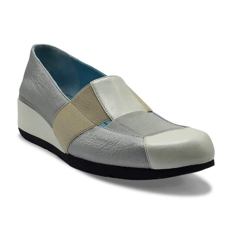 Thierry Rabotin Women's Dorris 1797 Multi Beige Leather Combo Shoe