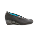 Thierry Rabotin Women's Tiber 265 Black Microfiber Black Stamped Suede Leather Combo