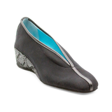 Thierry Rabotin Women's Tiber 265 Black Microfiber Black Stamped Suede Leather Combo