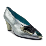 Thierry Rabotin Women's Jaci 8101 Silver Gold Black Metallic Leather Combo