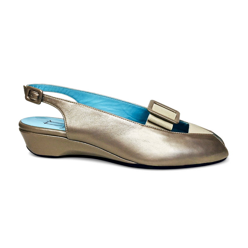 Thierry Rabotin Women's Calista 9620 Beige Taffetas Leather