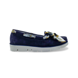 DI CHENZO Women's 1158 Dark Blue Velour