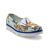 DI CHENZO Women's 1252 White Kyoto Leather Loafer