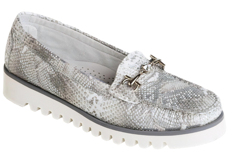DI CHENZO Women's 1276 Iris Argento Leather Loafer