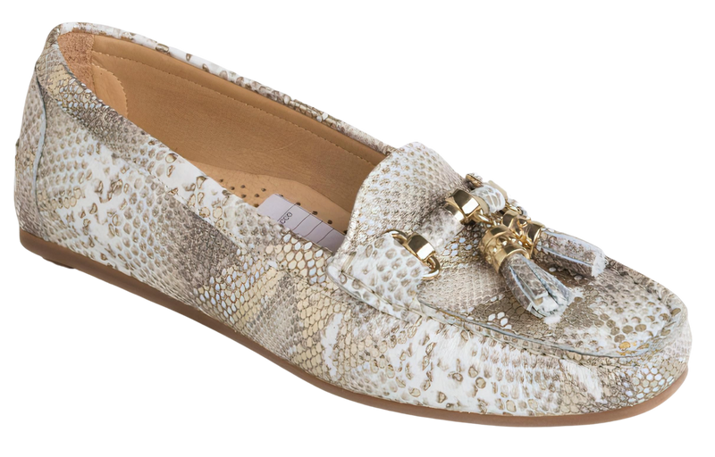 DI CHENZO Women's 1286 Iris Oro Leather Tassel Loafer