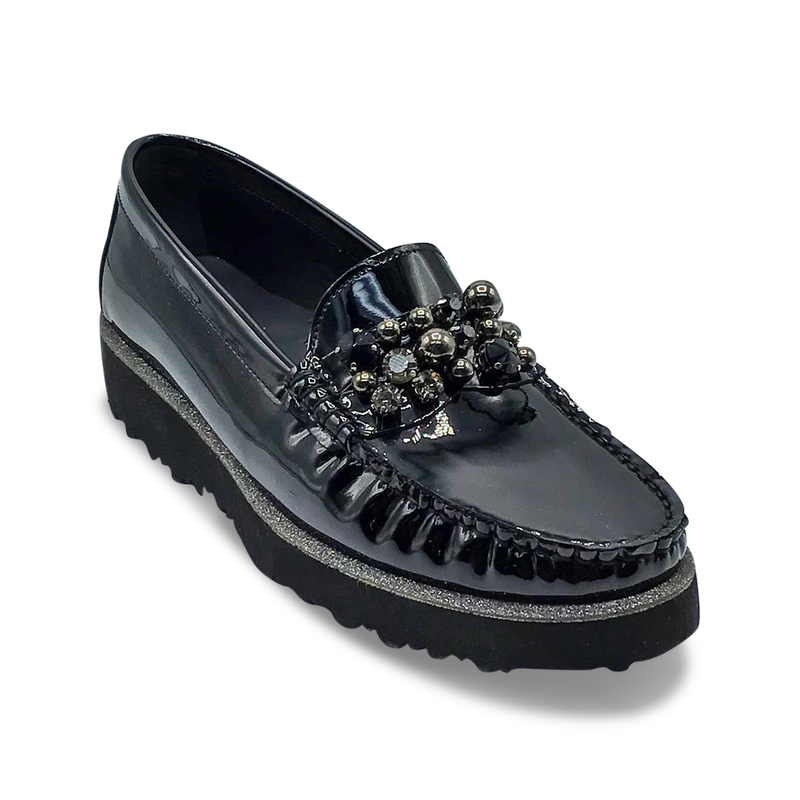 DI CHENZO Women's Lucy 8844Q Black Patent