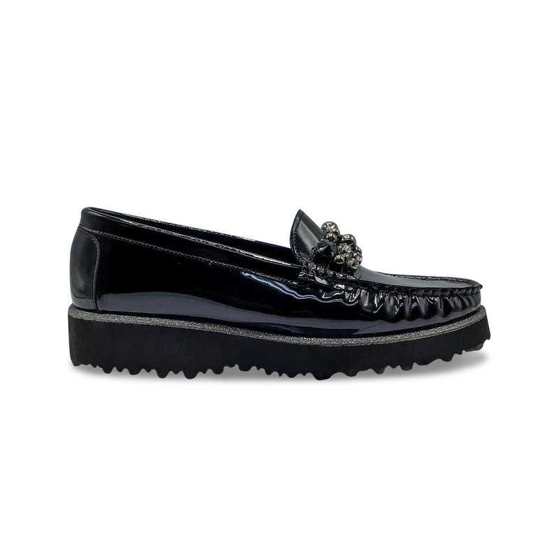 DI CHENZO Women's Lucy 8844Q Black Patent